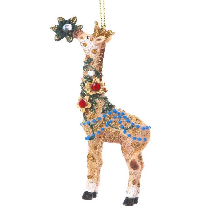 Gisela Graham Resin Giraffe Decoration-2